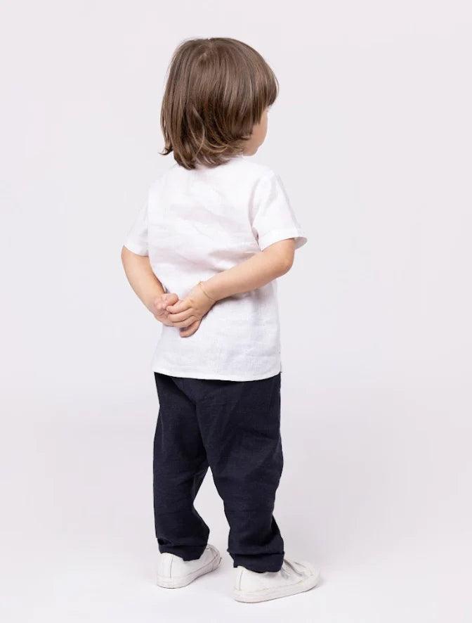 Bata de cambraia de linho Off White - 1+1 - Gracia