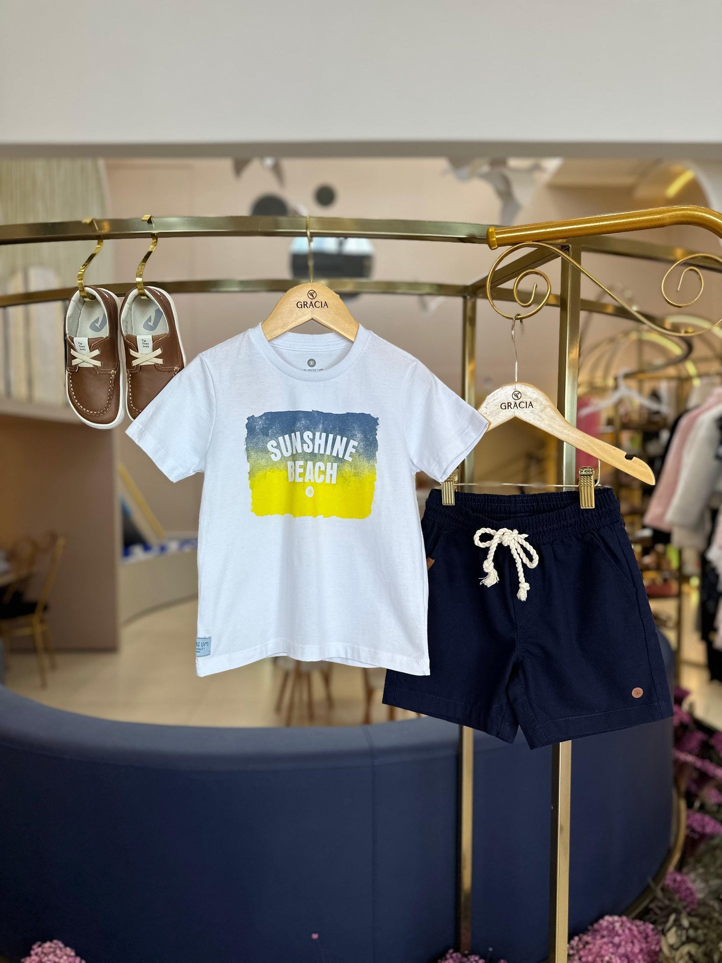 Camiseta aquarelada Sunshine Beach 1+1 - Gracia