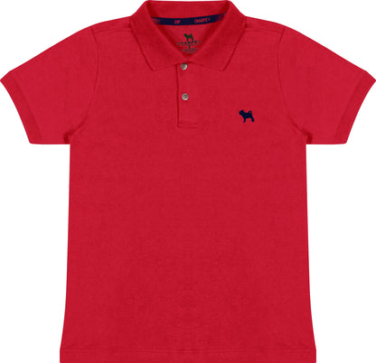 Polo Infantil Suedine Vermelha - Charpey