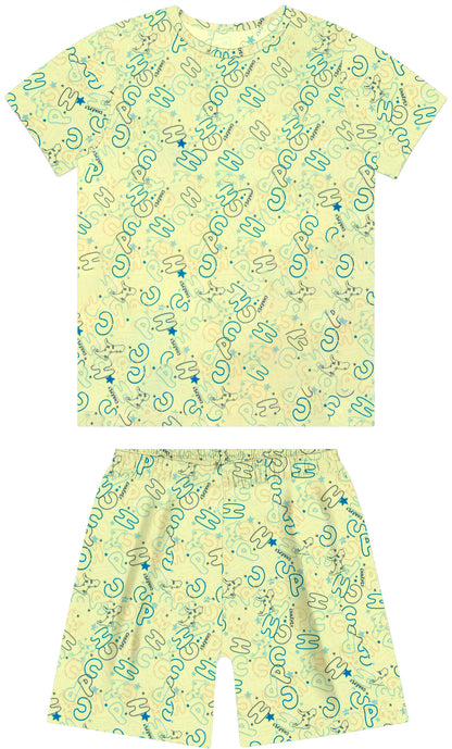 Pijama Infantil Blusa e Shorts Suede Verde - Charpey