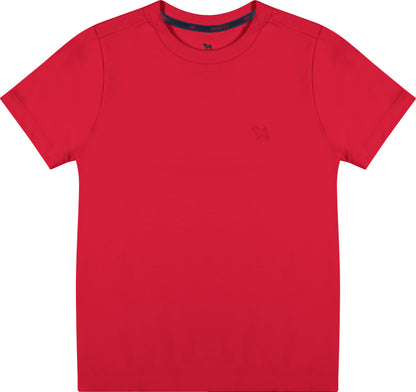 Camiseta Infantil Suedine Vermelha - Charpey