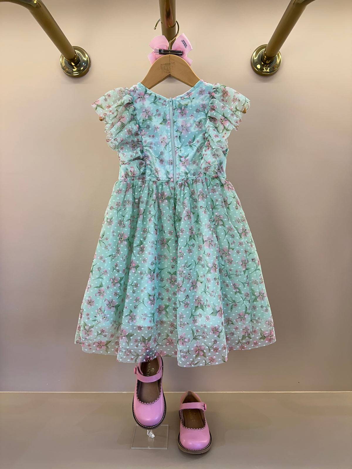 Vestido Infantil Rodado Em Tule Estampa Exclusiva - Luluzinha