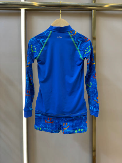 Conjunto Infantil Blusa ML e Sunga Lucca Aqua Play - Siri Kids