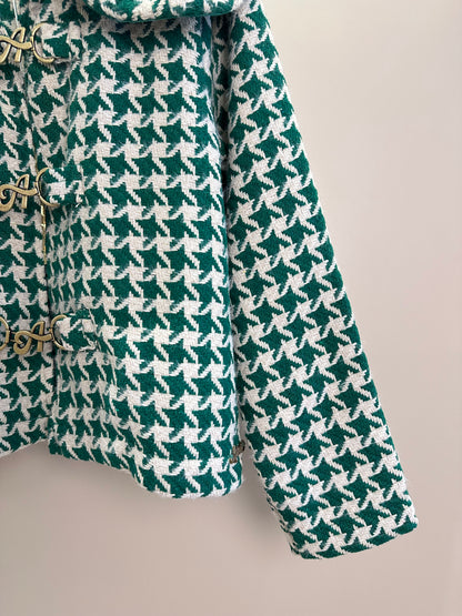 Casaco Infantil de Tweed Xadrez - Animê
