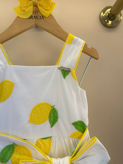 Vestido Infantil Limão Soleil - Animê