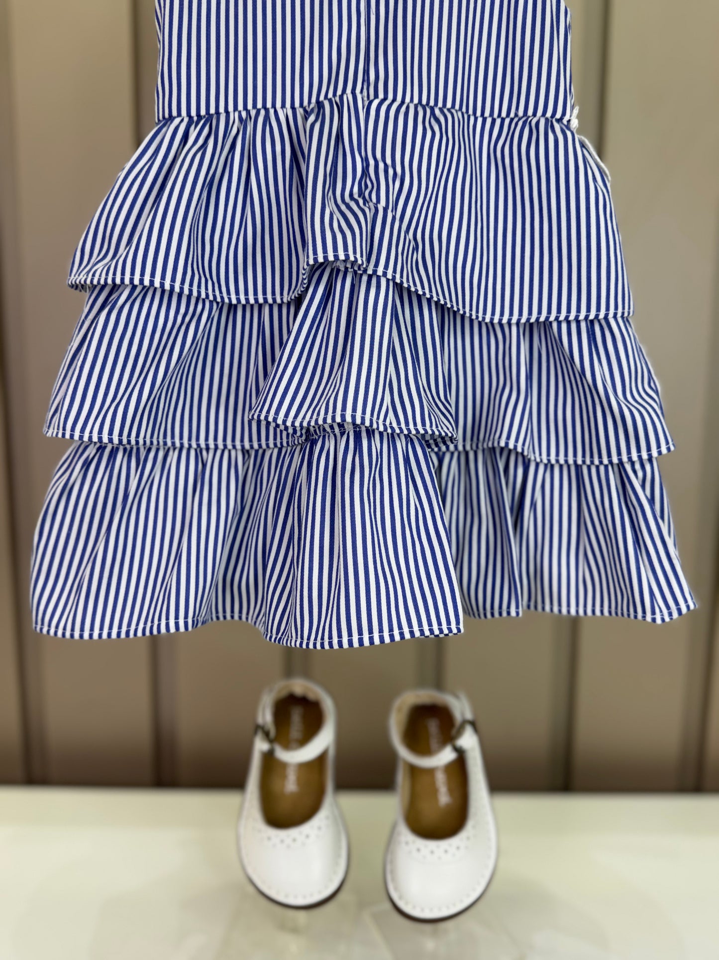 Vestido Bebê Marinheira Golinha, Lacinhos e Aplicações - Roana