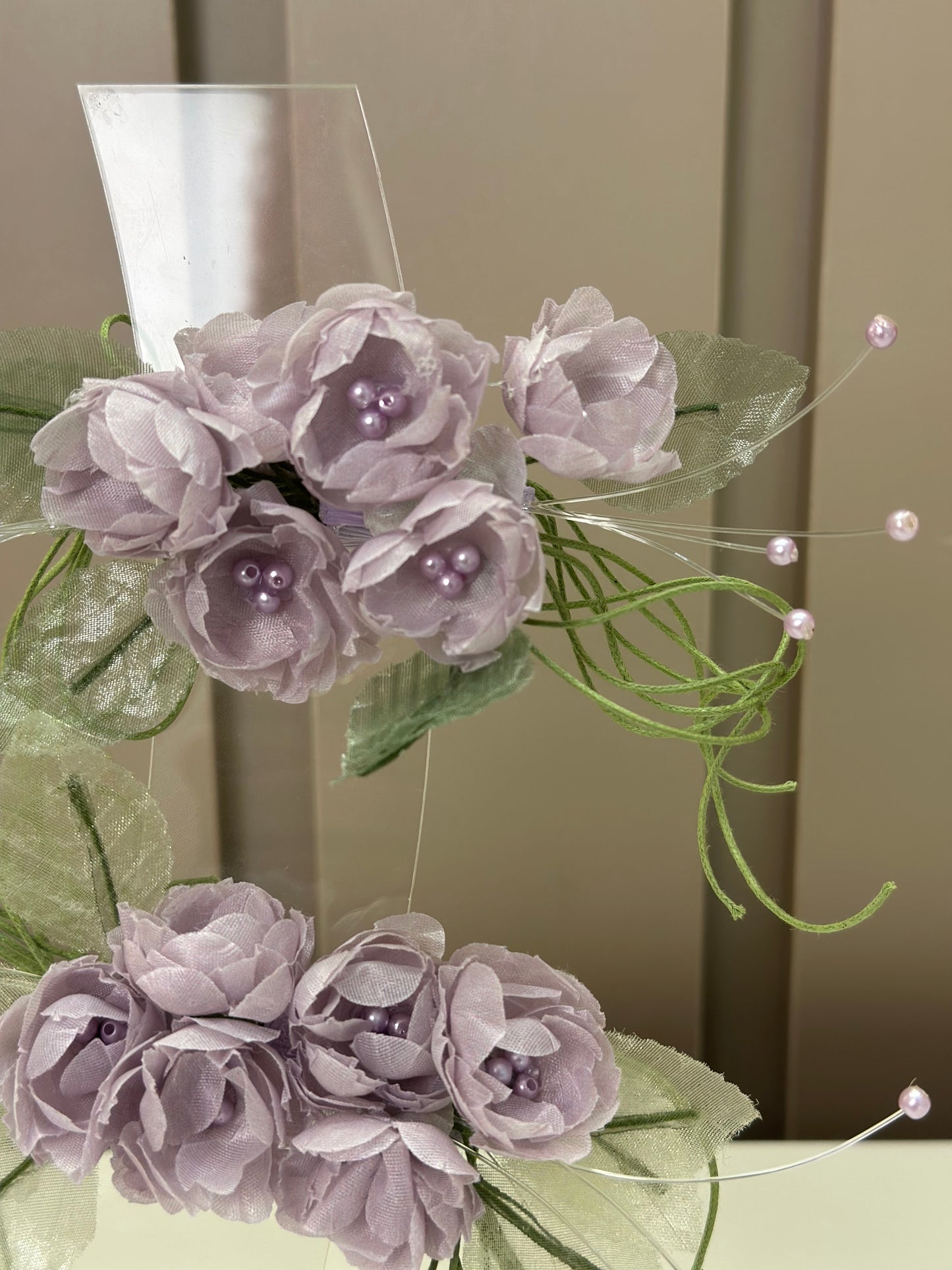 Laço Infantil Bouquet Flores Lilás - Mio Bebê