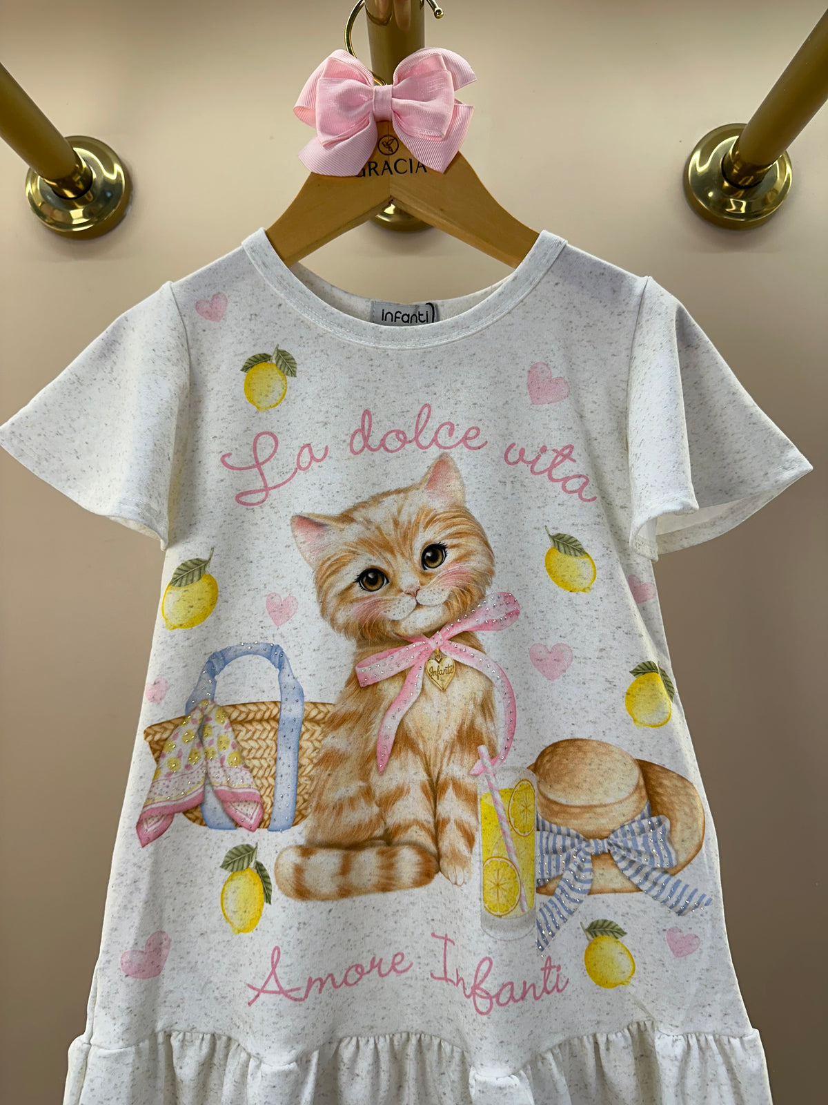 Vestido Infantil Gatinha La Dolce Vita - Infanti