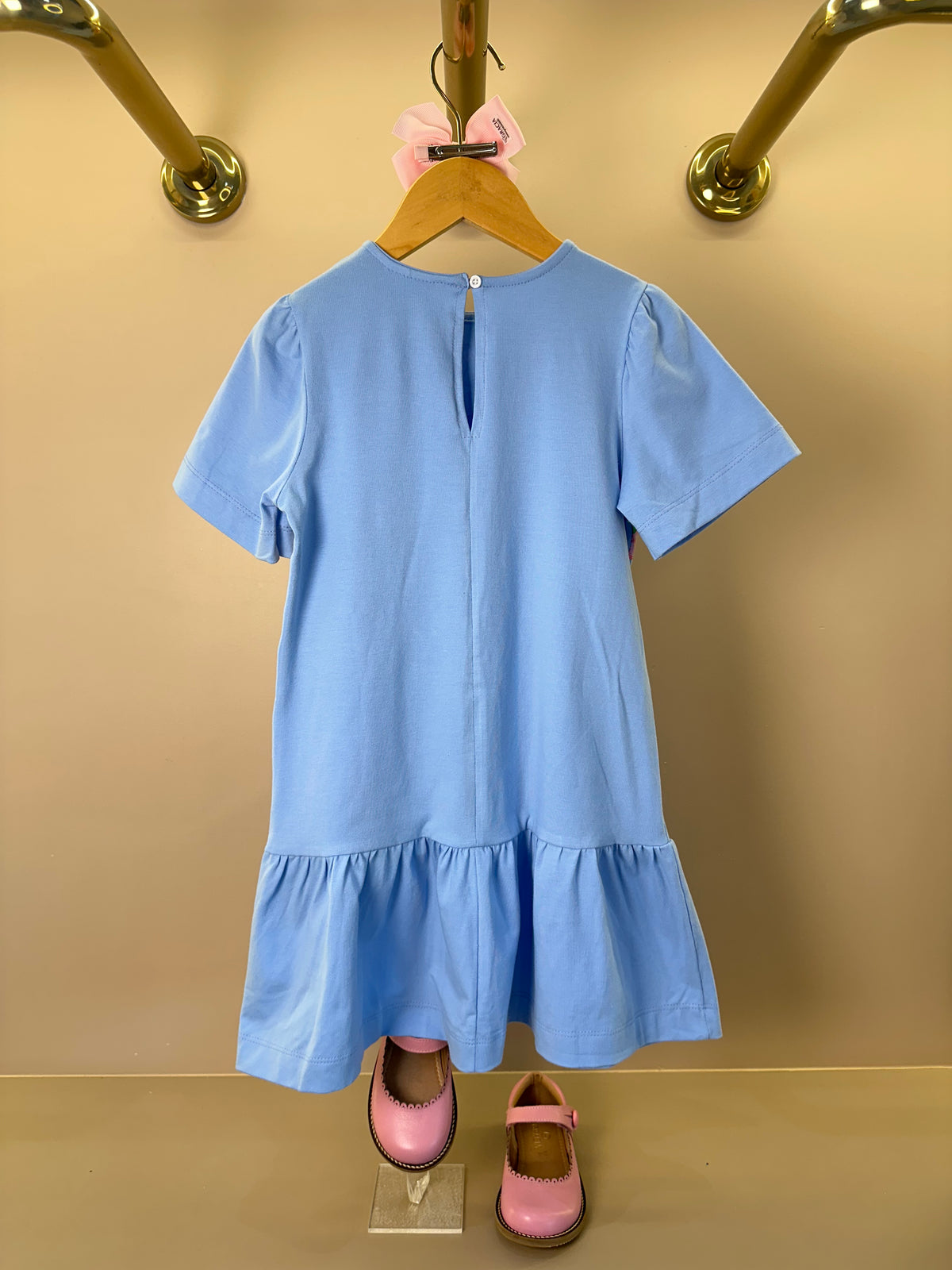 Vestido Infantil Azul Estampa Exclusiva Strawberry - Animê