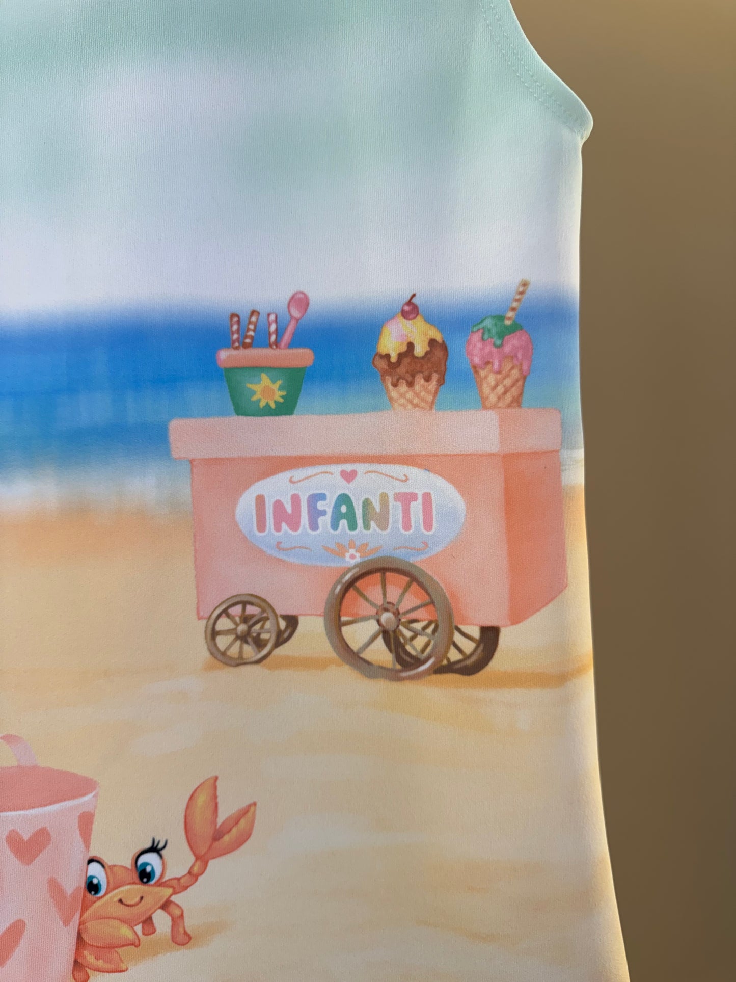 Vestido Infantil Ursinha Praia - Infanti