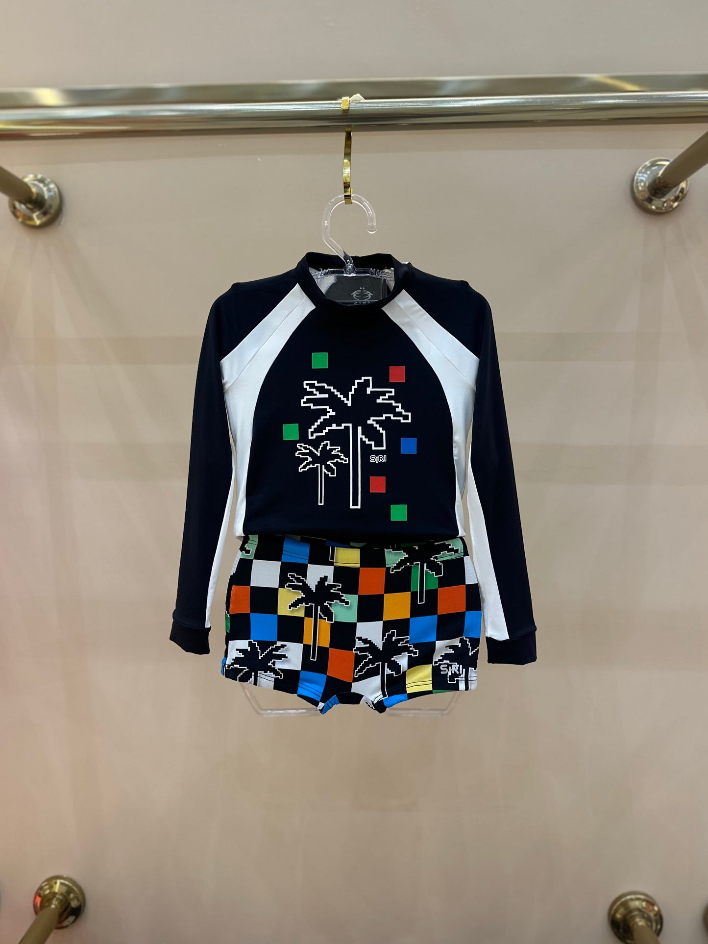 Conjunto Infantil ML Guilherme Silk Xadrez Color - Siri Kids