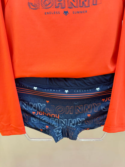 Conjunto Infantil Blusa Manga Longa Summer e Sunga Est. LJ - Little Johnny