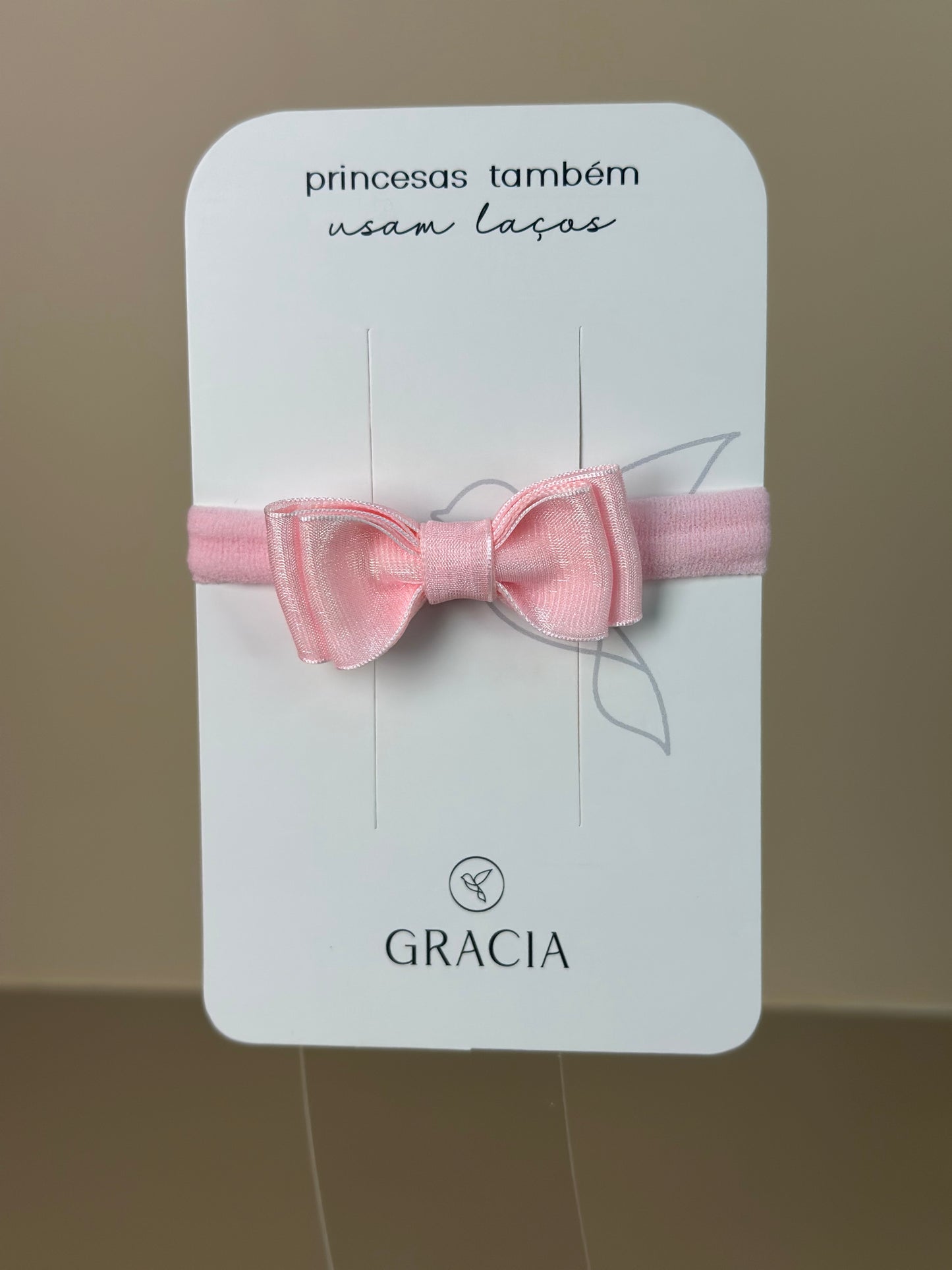 Faixinha Bebê Special Organza Rosa Claro - Gracia