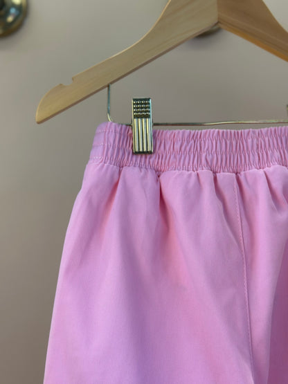 Calça Infantil Cargo Sarja Patches Barbie Rosa Romântico - Pituchinhus