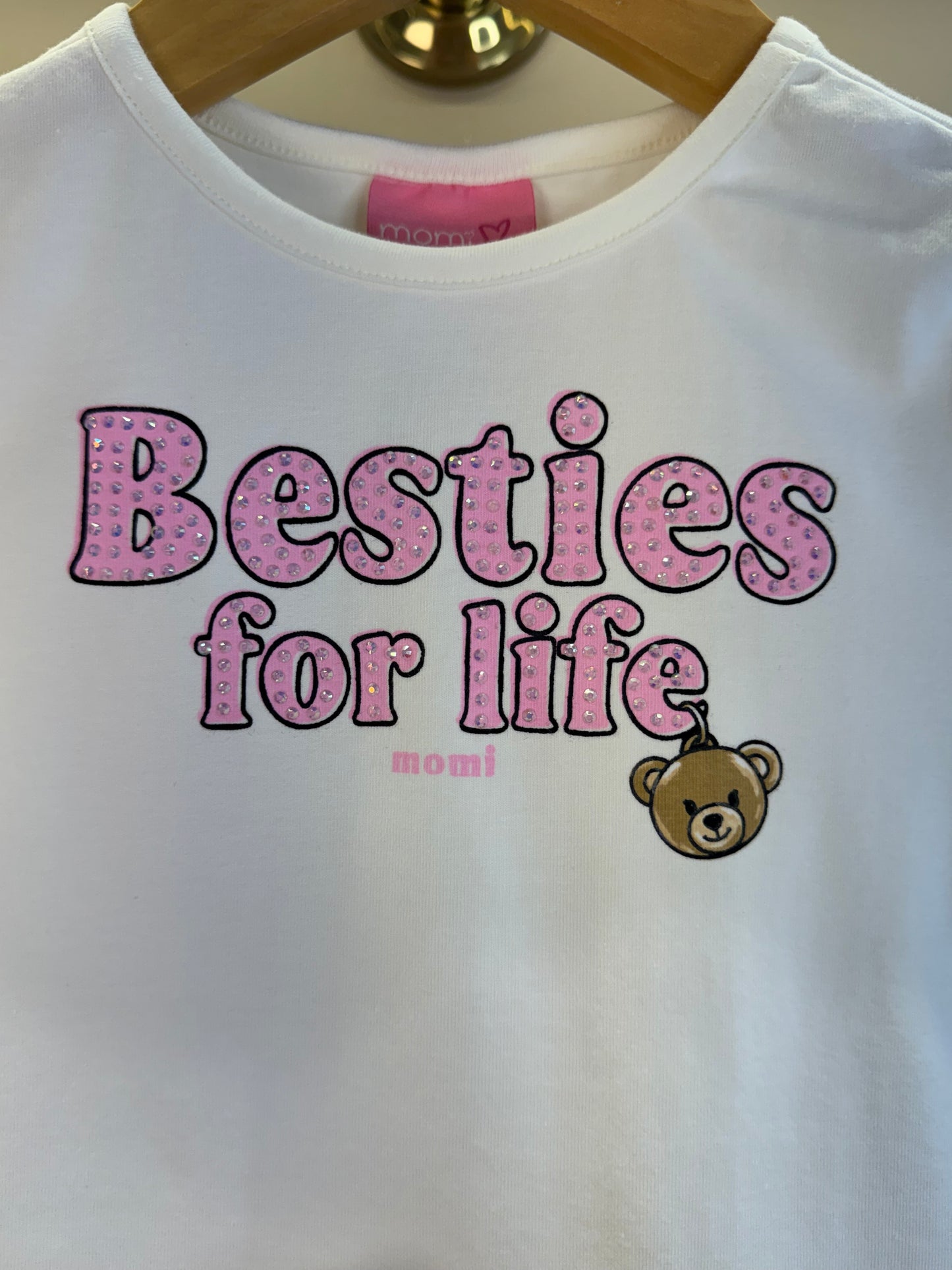 Conjunto Infantil Blusa Besties for Life e Calça Legging Ursinhas - Momi