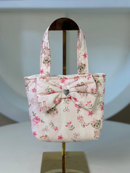 Bolsa Infantil Laço Puffer Flores, Ursinhas e Laços - Pituchinhus