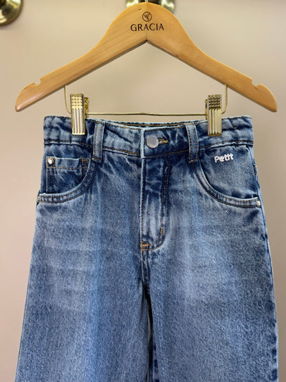 Calça Jeans Infantil Algodão Essential - Petit Cherie