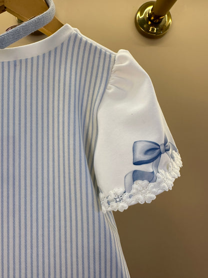 Vestido Infantil Trapézio Spitz Azul  - Infanti