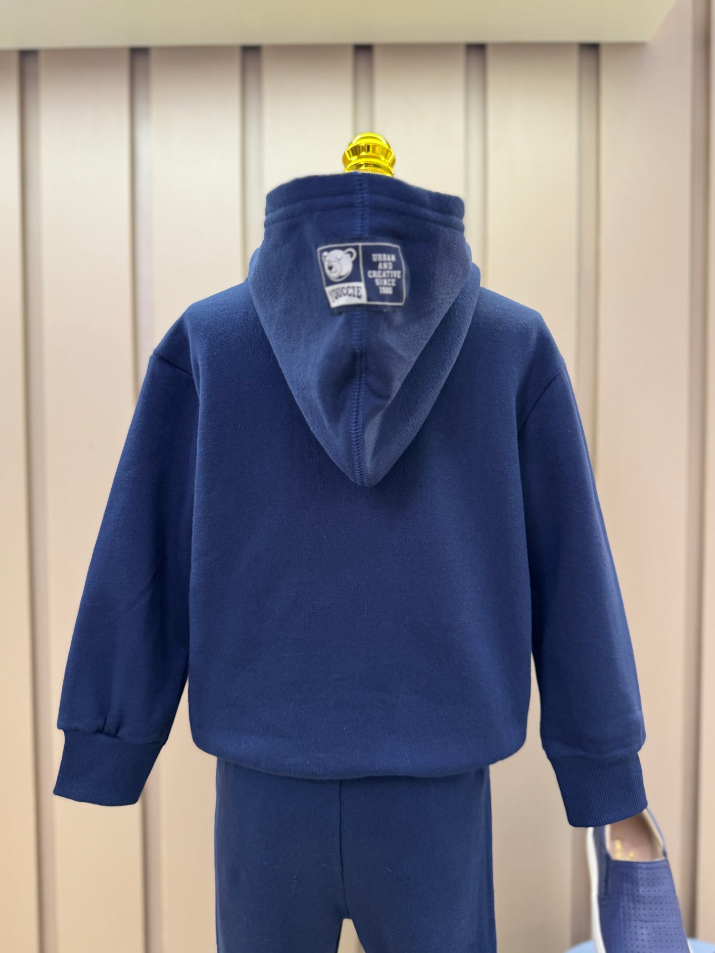 Conjunto Infantil Moletom YCC Ursinho Casaco e Calça Marinho - Youccie