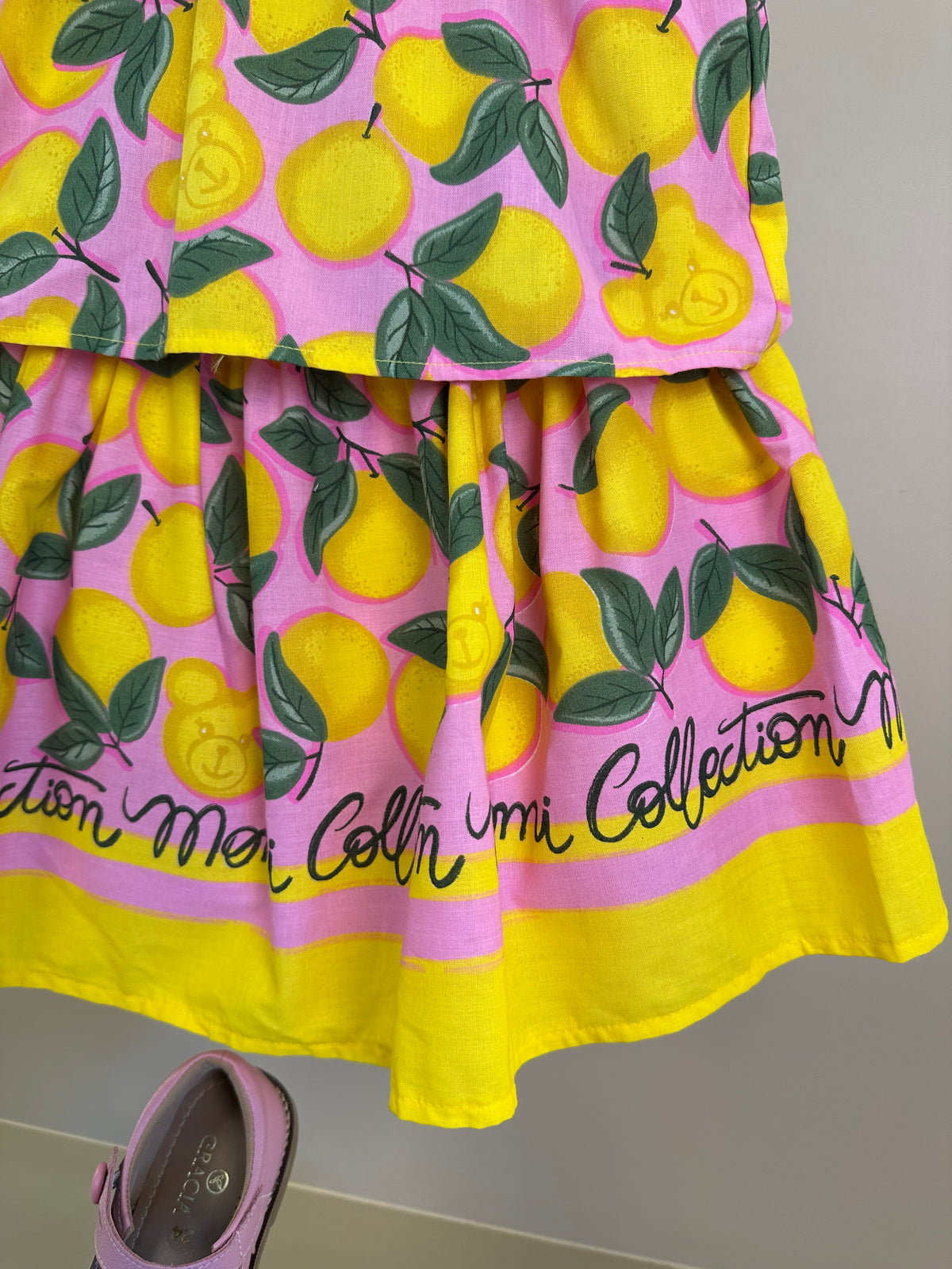 Conjunto Infantil Blusa e Saia Estampa Fruit Bear - Momi