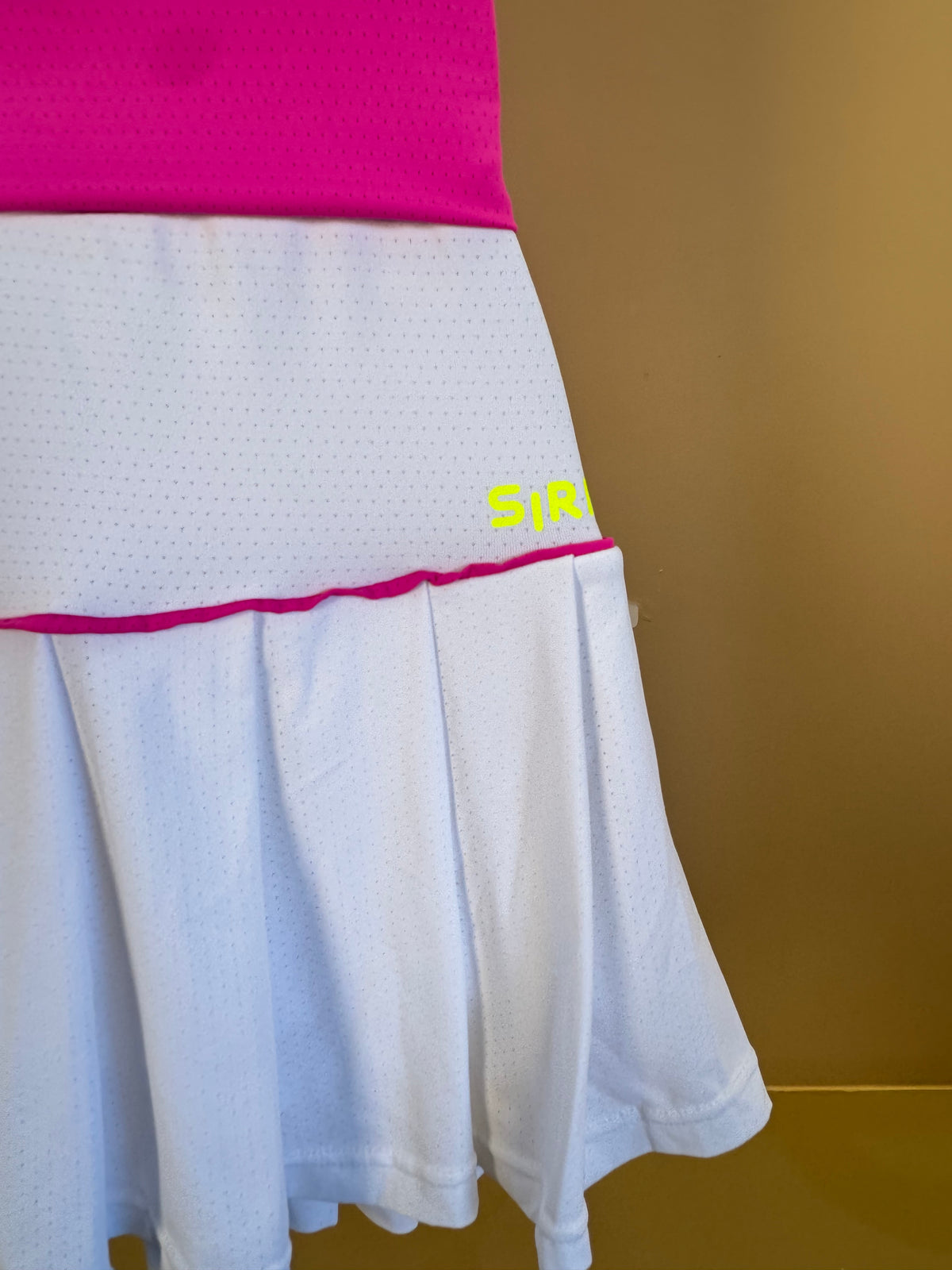 Conjunto Infantil Regata Sara Dry e Saia Fernanda Dry Badminton Branco - Siri Sport
