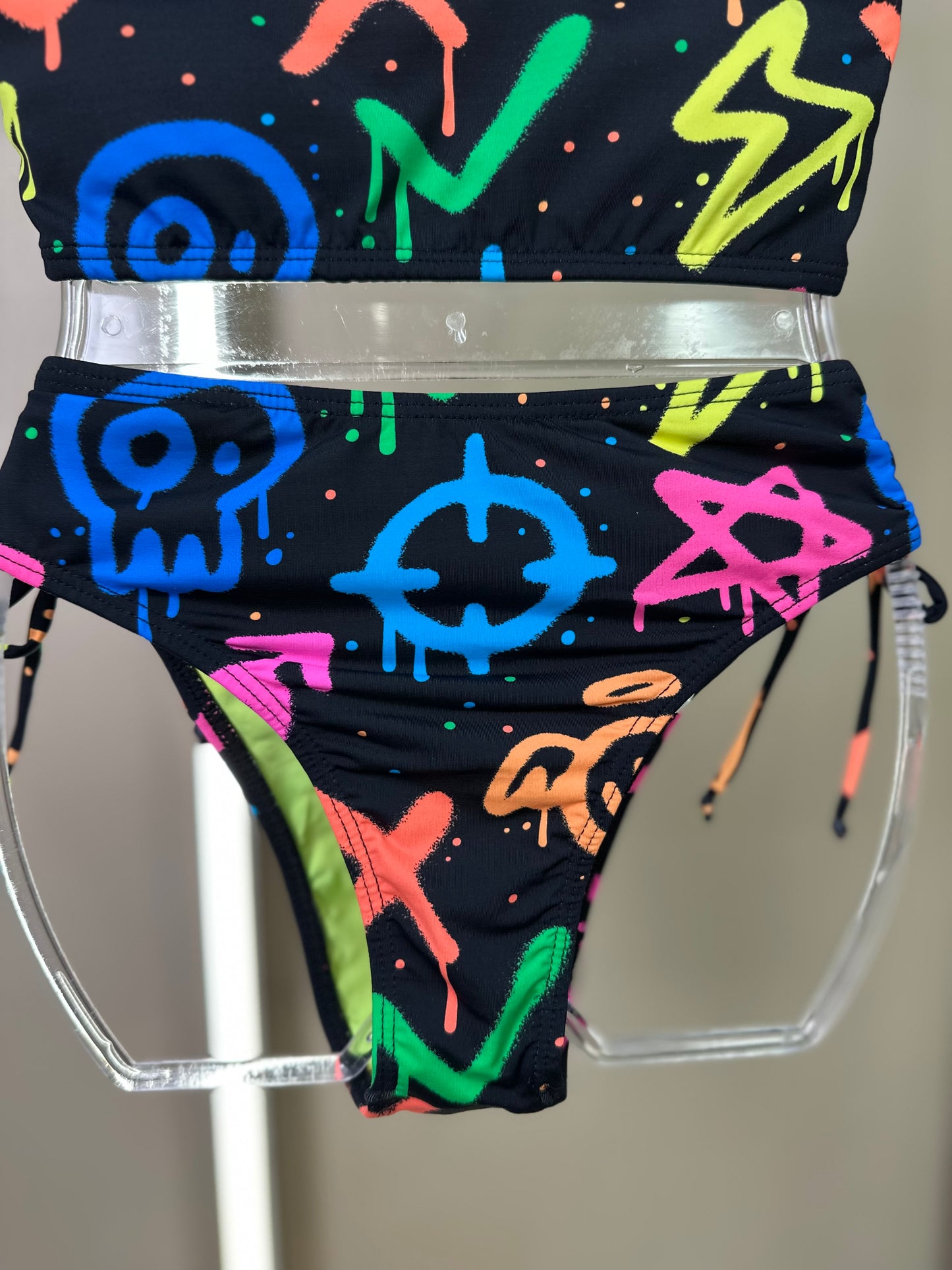 Biquíni Teen Cropped Sofia Grafite - Siri Kids