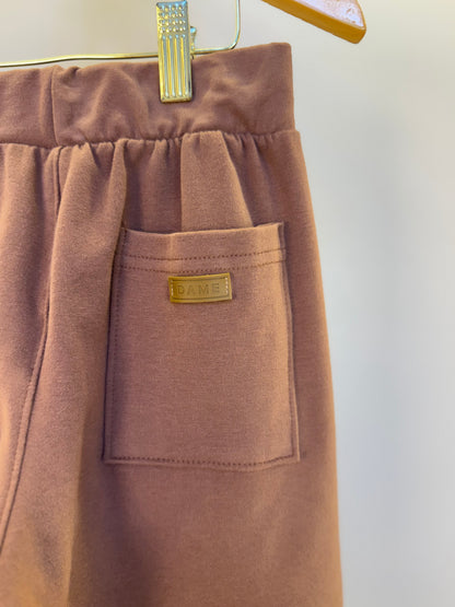 Bermuda Infantil Moletom Bolso Embutido Chocolate - Dame