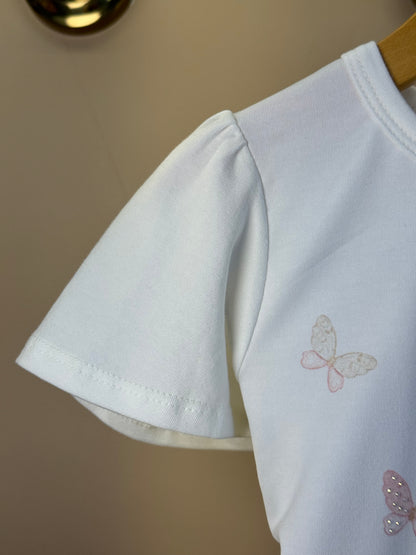 Conjunto Infantil Blusa Princesa  e Shorts Bike Rosa - Infanti