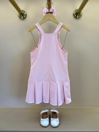 Salopete Infantil Rosa Ursinhos Com Blusa Golinha MC Off White - Gabriela Aquarela