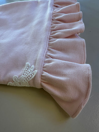 Saída de Maternidade de Algodão Luxo Rosa - Roana