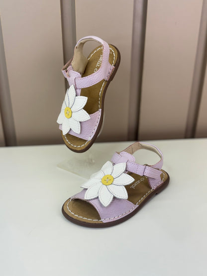 Sandália Infantil Carrossel Lilac/Flor Margarida - Petit Cheval