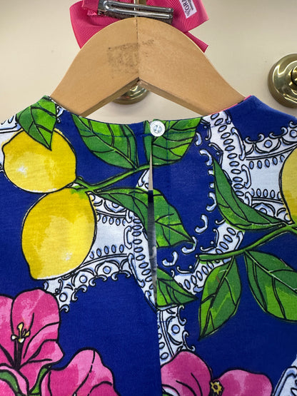 Conjunto Infantil Blusa Estampa Primavera Floral e Limões e Shorts Laço - Animê