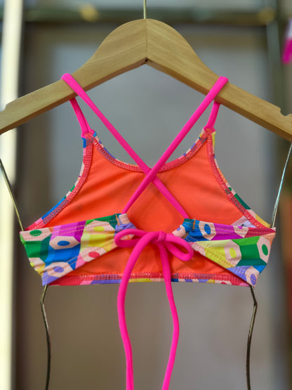 Biquíni Infantil Cropped Tati Colorir - Siri Kids