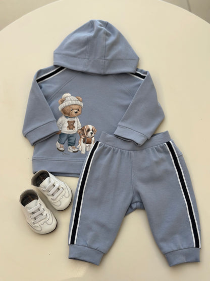 Conjunto Bebê Moletom Agasalho e Calça Teddy Bethoven Delavê - Dame