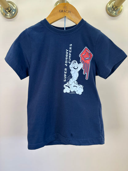 Camiseta Infantil Johnny Jumpers Azul Marinho - Little Johnny