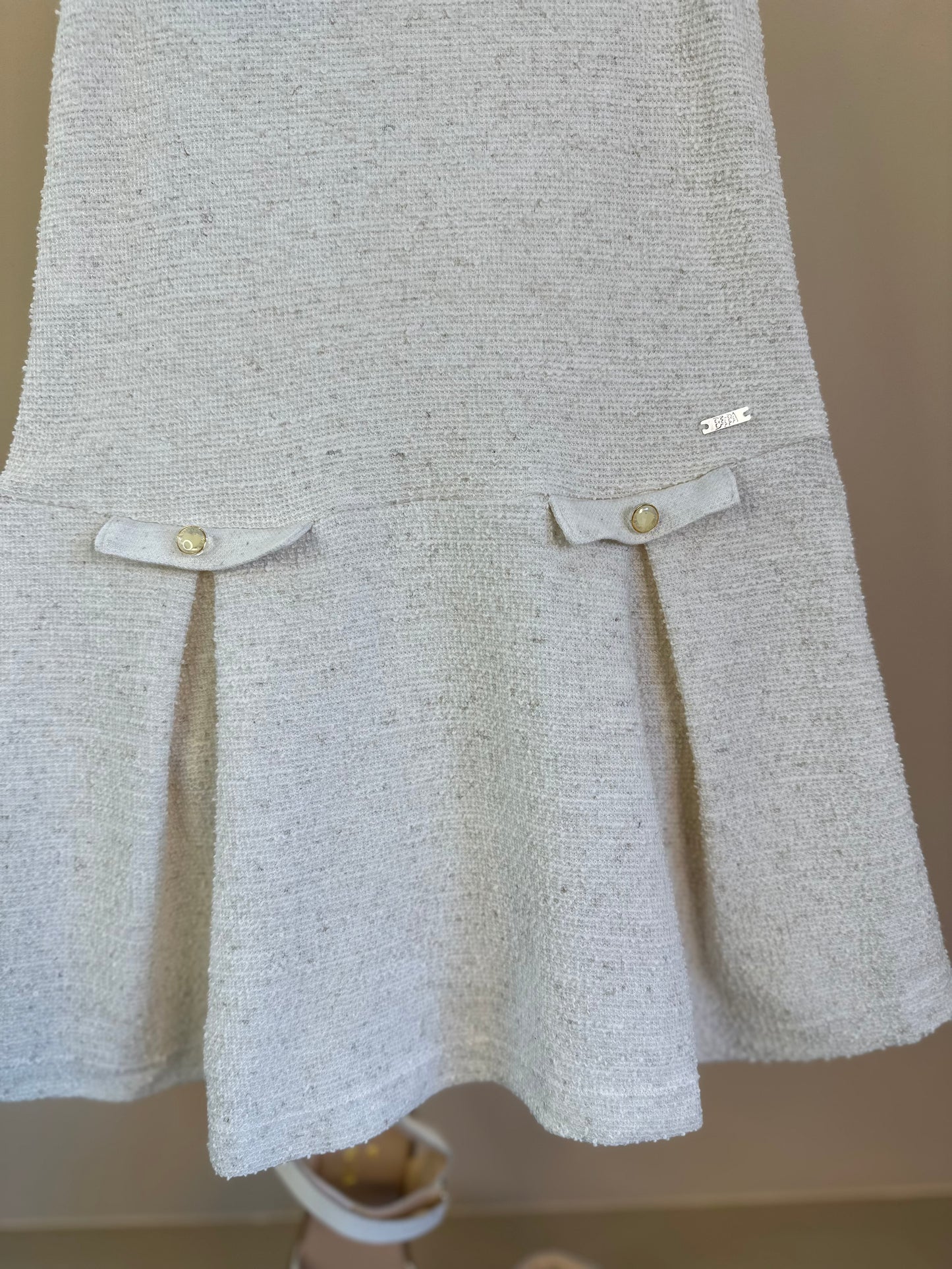 Vestido Infantil Jumper Tweed Leve de Algodão - Beabá