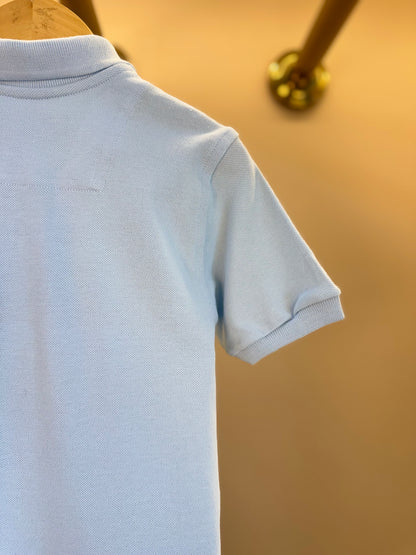 Polo Infantil Piquet Azul Céu - Dudes