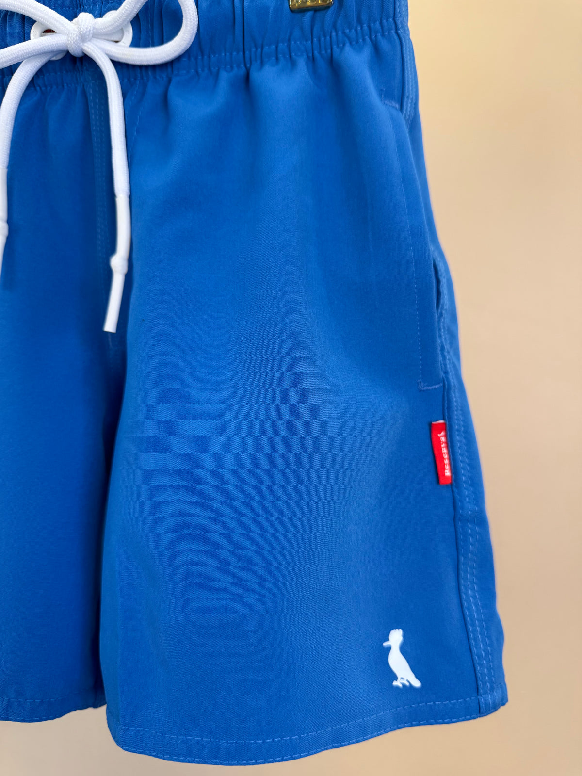 Shorts Infantil Praia Liso Basic Azul - Reserva Mini