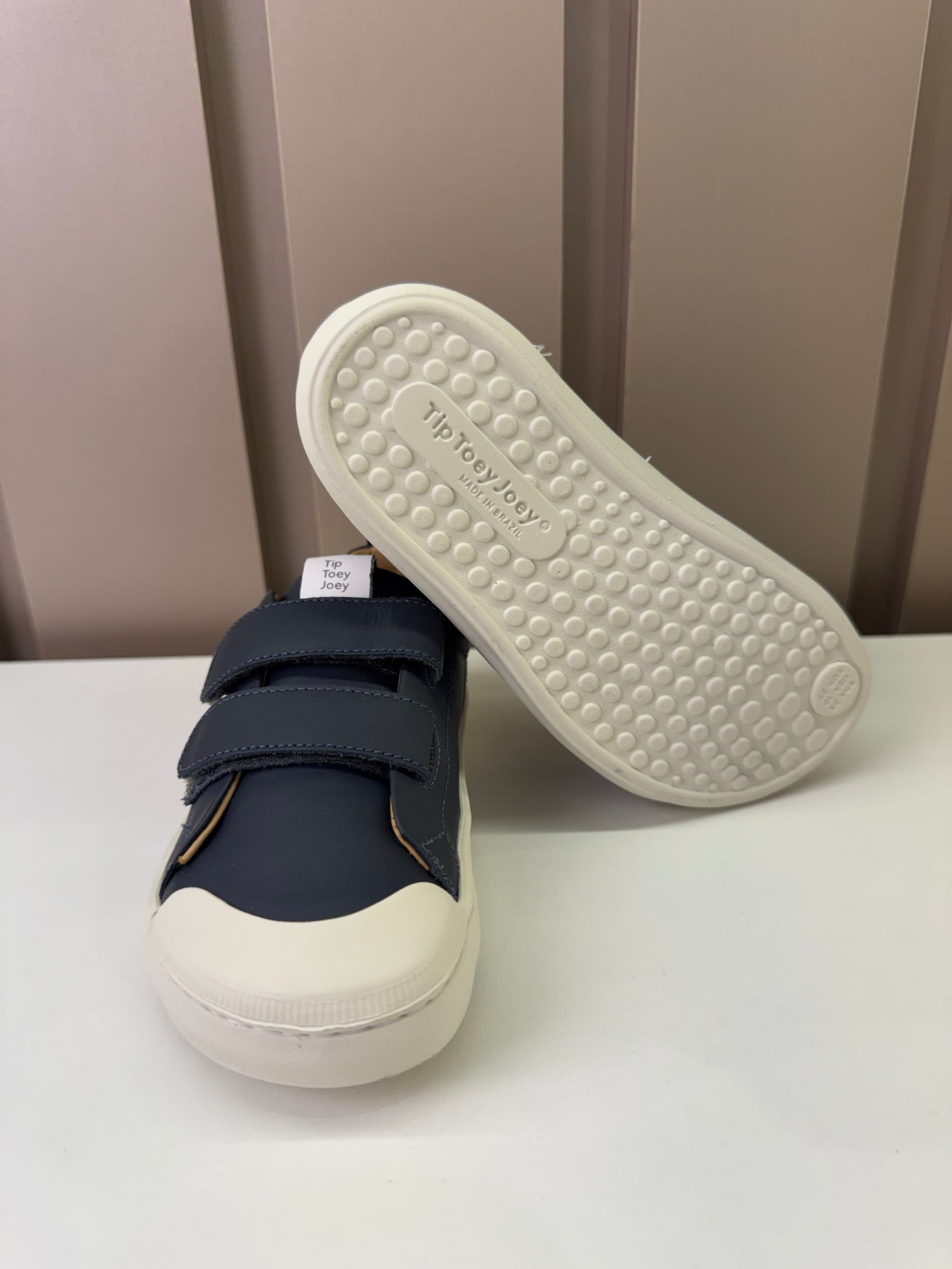 Tênis Infantil Couro Ramp Navy White - Tip Toey Joey