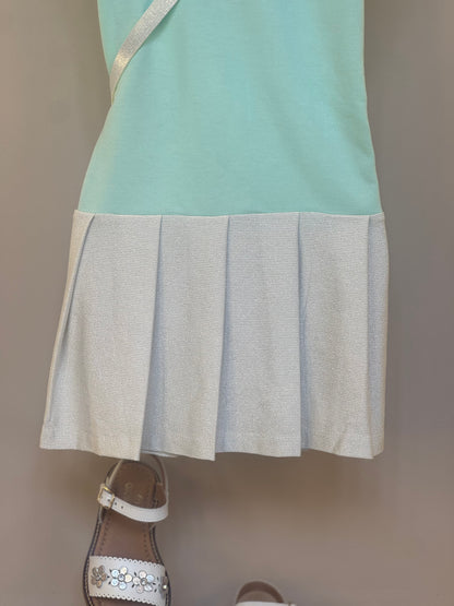 Vestido Infantil Comfy com Bolsa de Cachorrinho Acqua - Gabriela Aquarela