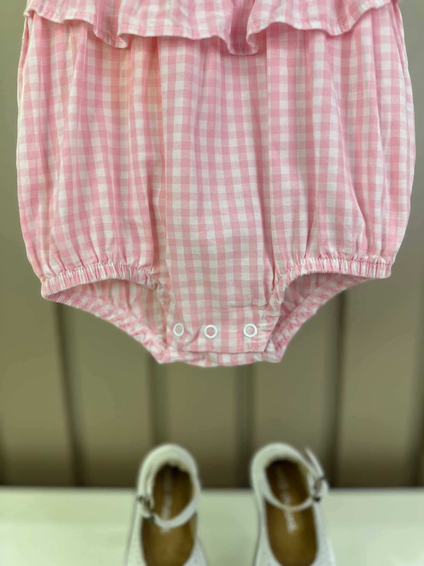 Romper Bebê Algodão Fofinho Rosa Strass - Um Mais Um