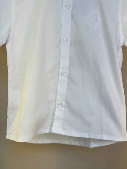 Camisa Infantil MC Oxfordine Branco - Dame