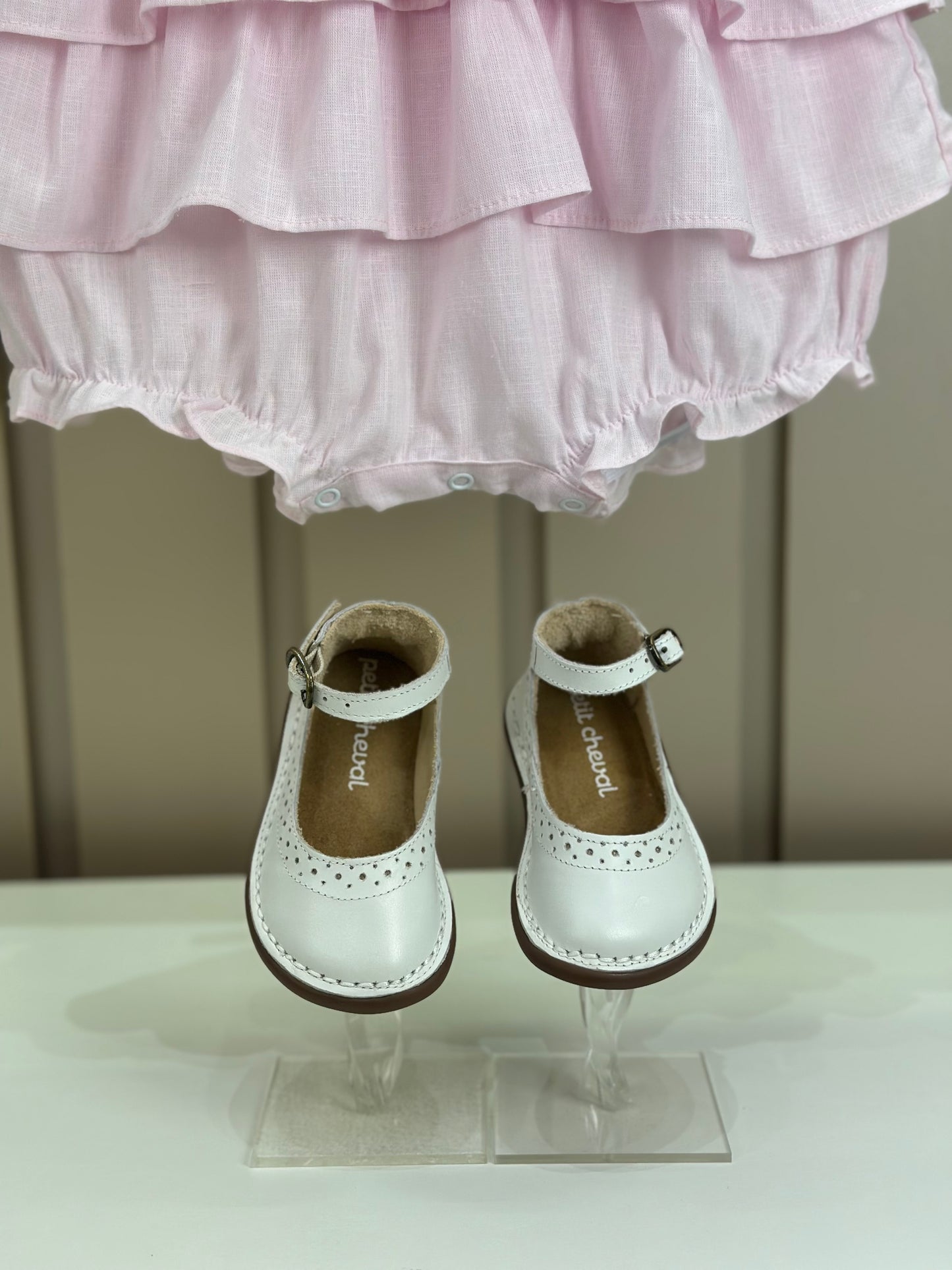 Pimpão Bebê Luxo Renda Gola Busto Bordado Babados Rosa - Roana