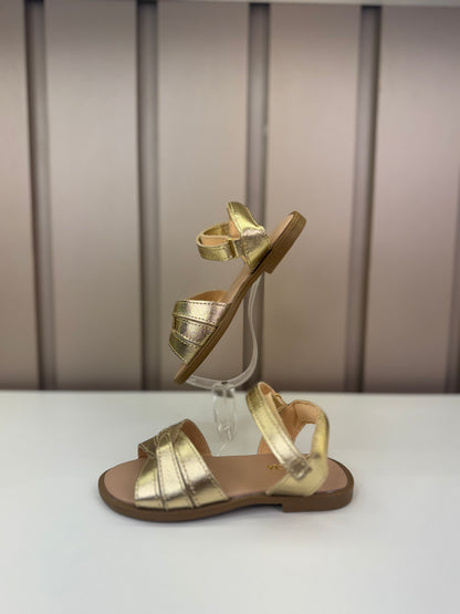 Sandália Infantil Trançada Dourada - Gracia