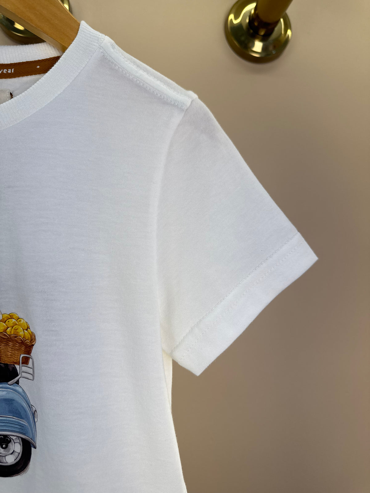 Camiseta Infantil Teddy Lambreta Off White - Dame