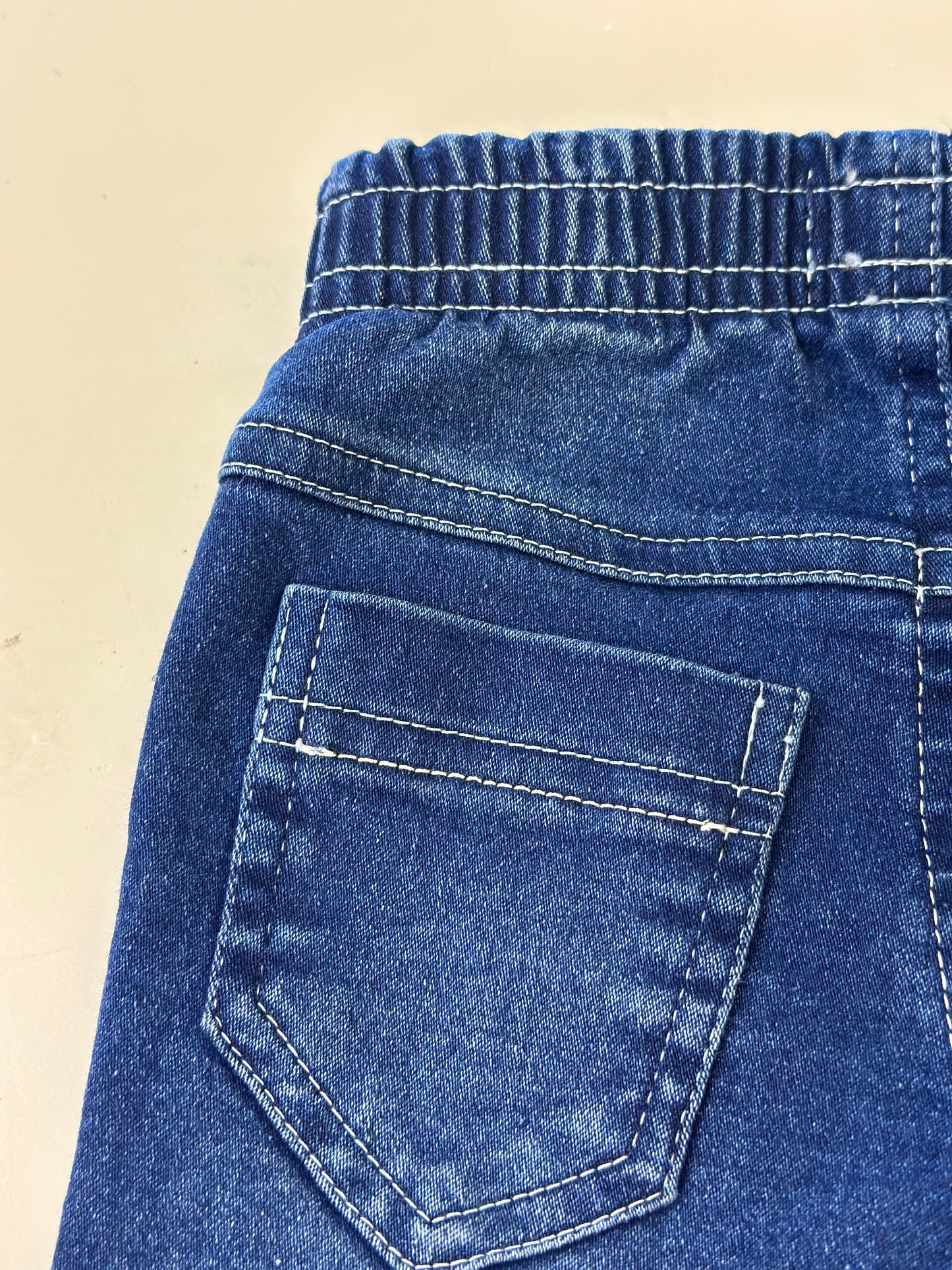 Calça Jeans Bebê Skinny Elastano Marinho - Dame