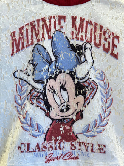 Conjunto Infantil Blusa e Shorts Minnie Mouse Classic Style Pérola - Animê