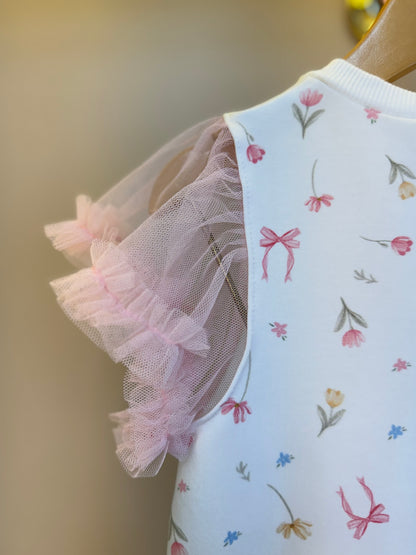 Vestido Infantil Carrossel Com Tule Rosa - Petit Cherie
