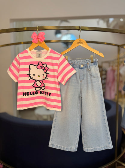 Calça Jeans Infantil Cós Clochard - Momi