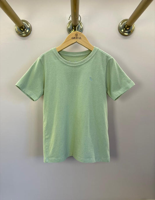 Camiseta Infantil Básica Algodão MC Verde - Dudes